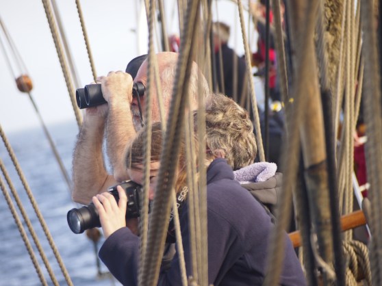 Bark Europa on the South Pacific Seas, bound for a Cape Horn Rounding. But there are more serious moves afoot here. Things are not what they seem.